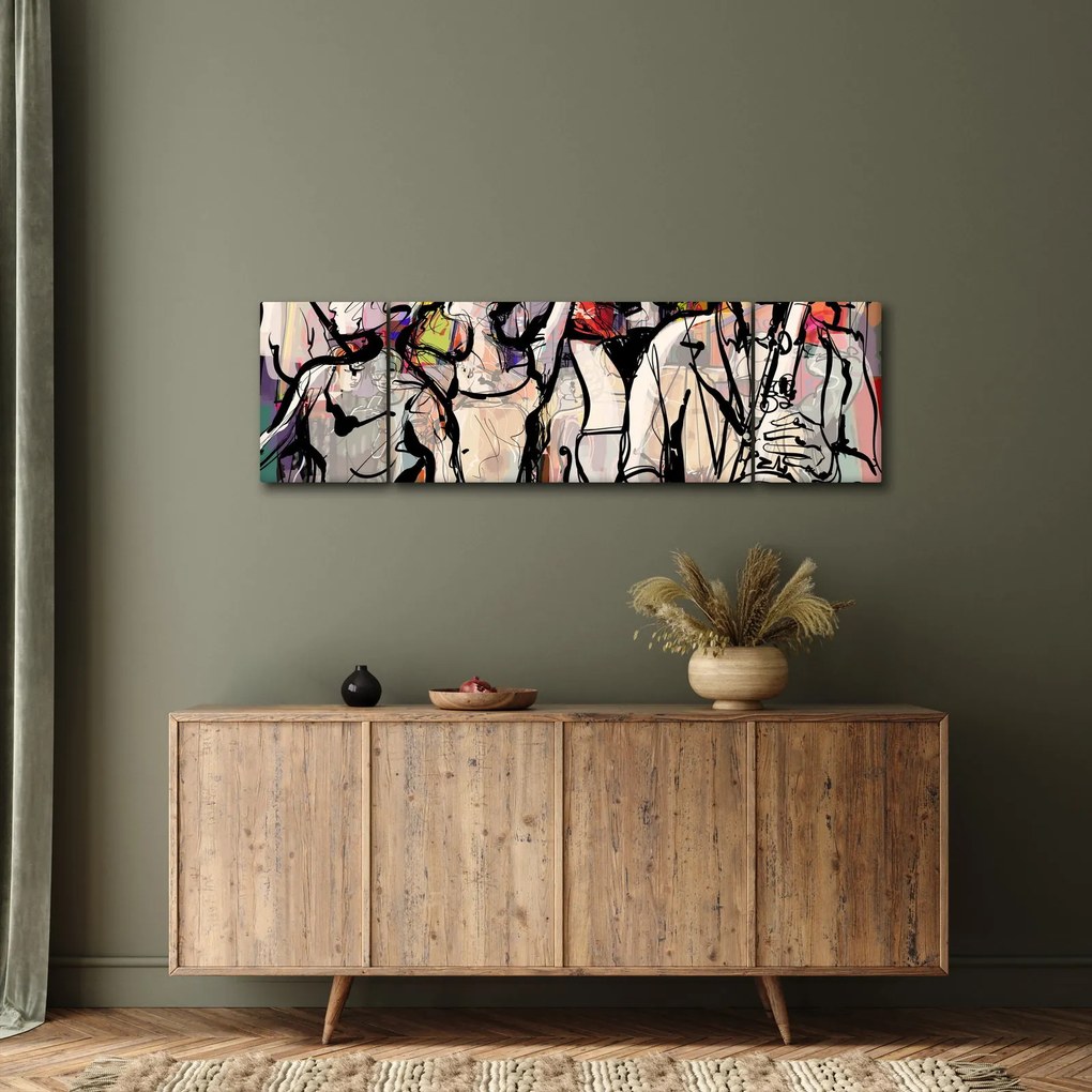 Obraz - Jazzowa noc (170x50 cm)