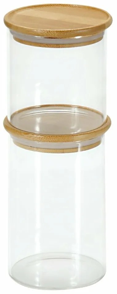 Kesper 38009 Szklany pojemnik do przechowywania, śr. 10 cm, 800 ml