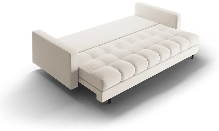 Kremowa rozkładana sofa ze schowkiem 222 cm Bali – Cosmopolitan Design