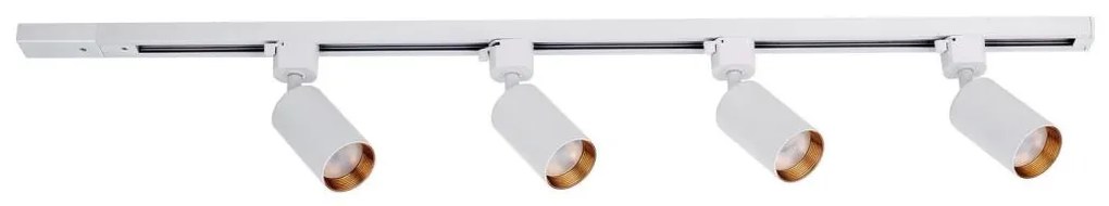 Oprawa punktowa do systemu szynowego TRACER 4x GU10/10W/230V, 1 m, biała
