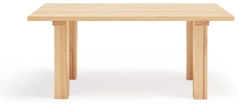 Stół z blatem z drewna sosnowego 100x180 cm Banda – Teulat