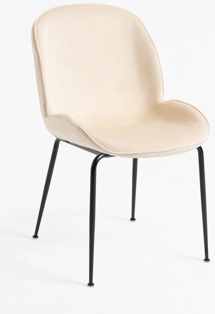 Krzeso Bille z czarnego aksamitu