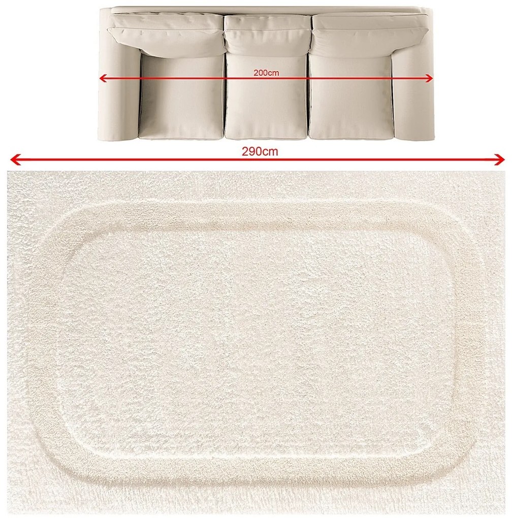 Dywan Mira cream 200x290 cm