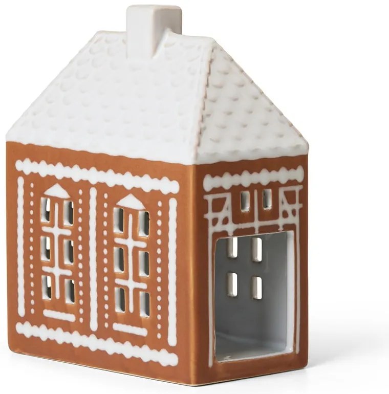 Kamionkowy świecznik na świeczkę typu tealight Gingerbread Lighthouse – Kähler Design
