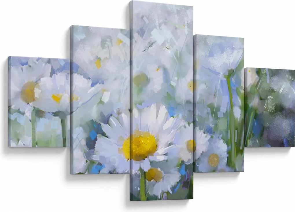 Obraz - W stokrotkach (125x70 cm)