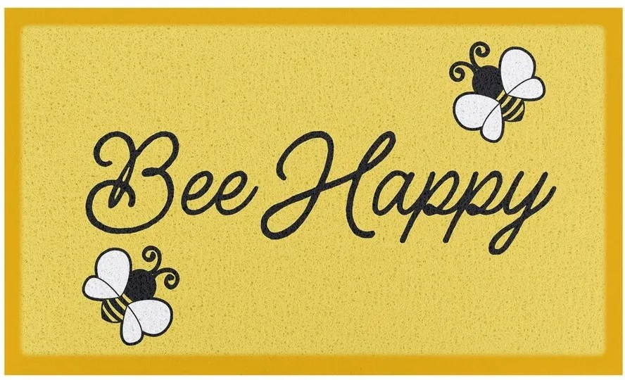 Wycieraczka z PVC 60x90 cm Bee Happy – Artsy Doormats