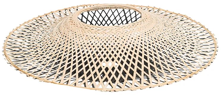Orientalny klosz bambusowy 50 cm - RinaKolonialny Oswietlenie wewnetrzne