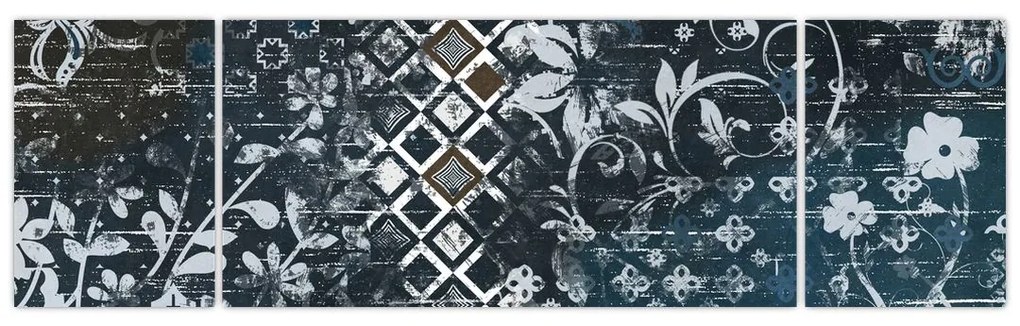 Obraz z kwiatowym wystrojem (170x50 cm)