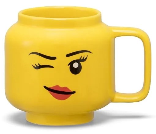 Żółty ceramiczny kubek dla dzieci 255 ml Head – LEGO®