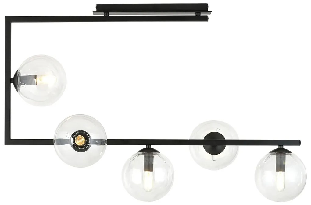 Lampa sufitowa z transparentnymi kloszami  - D108-Solini