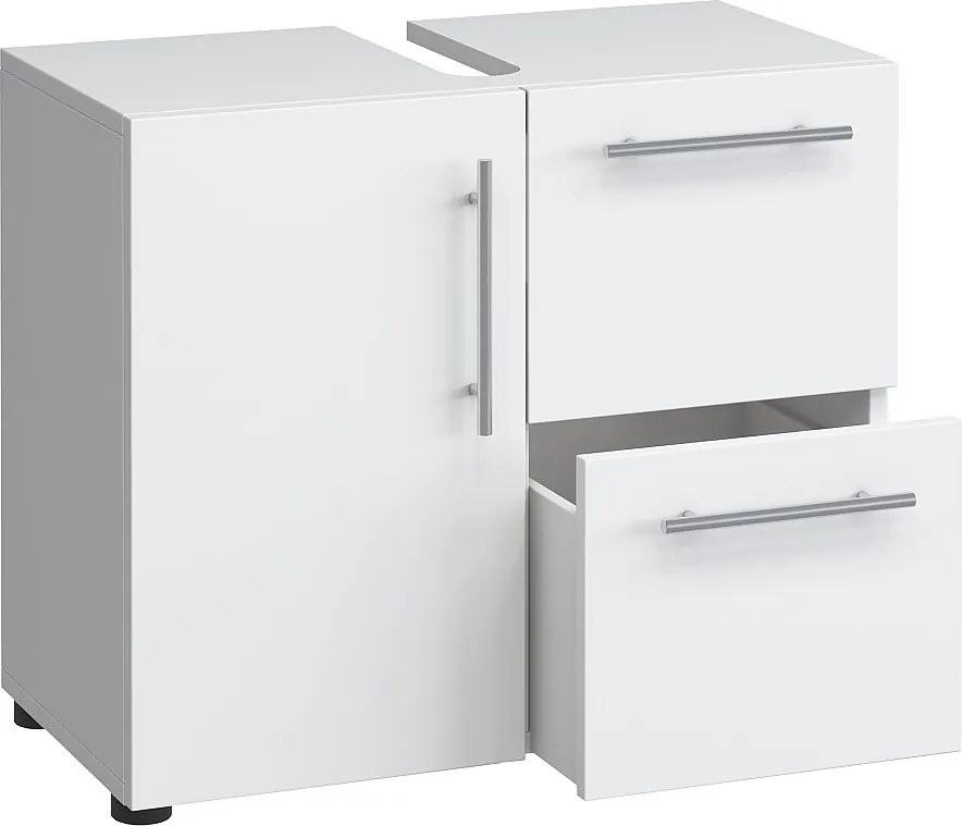 Drewniana szafka łazienkowa z szufladą Flandu