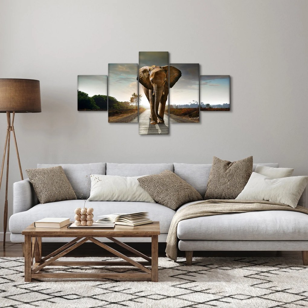 Obraz słonia (125x70 cm)