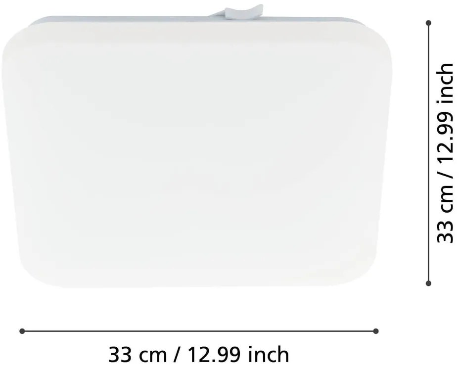 Biała lampa sufitowa LED 33x33 cm FRANIA – EGLO
