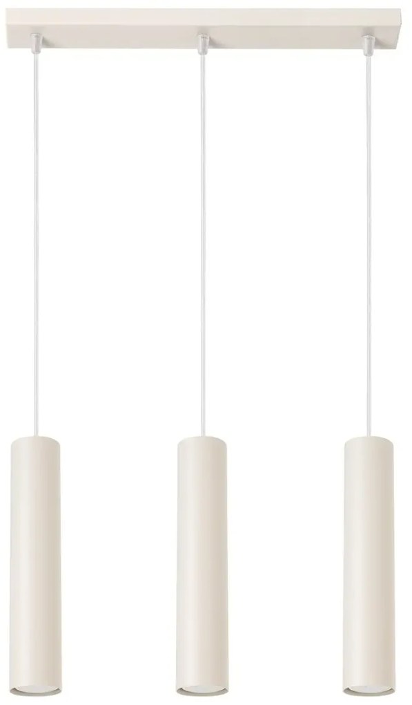 Lampa wisząca LAGOS 3L beżowa SOLLUX  LIGHTING