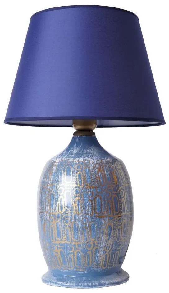 Lampa stołowa RAMZES 1xE27/40W/230V niebieska
