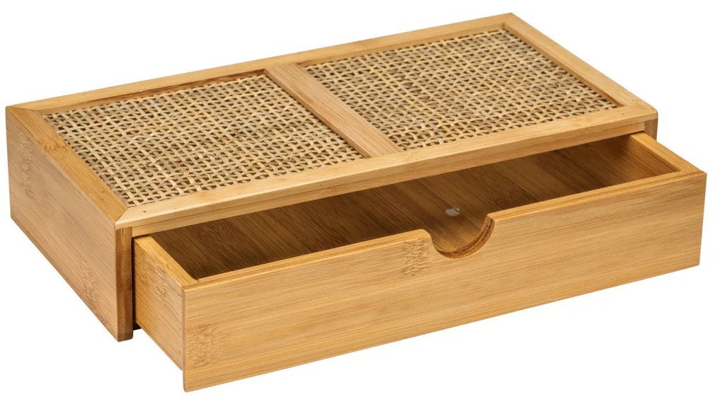 Szufladka na kosmetyki ALLEGRE BAMBOO, 28 x 6 x 14 cm, WENKO