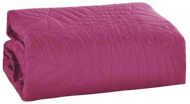 Fioletowa narzuta na łóżko LEAVES Rozmiar: 220 x 240 cm