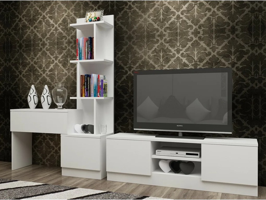 Ściana telewizyjna Team White