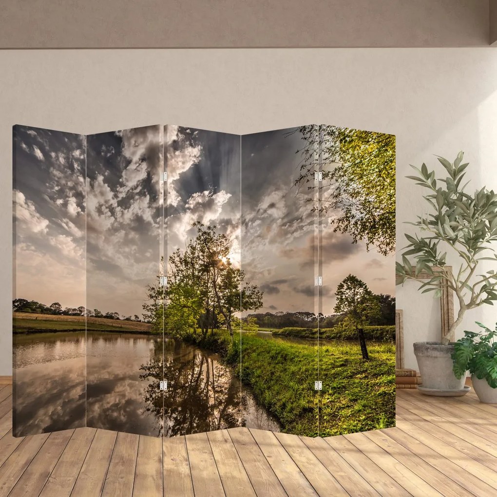 Parawan - Przyroda z promykami (210x170 cm)