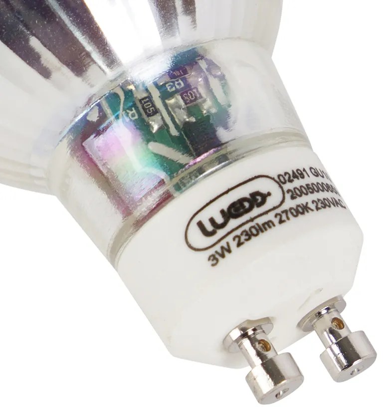 Zestaw 5 żarówek LED GU10 3W 230lm 2700K
