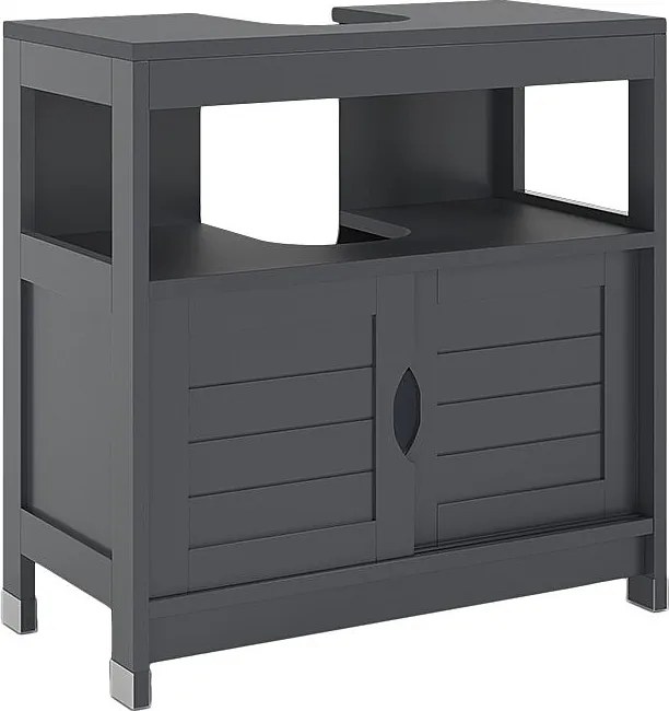 Szafka pod umywalkę szary 60x30x60 vilda