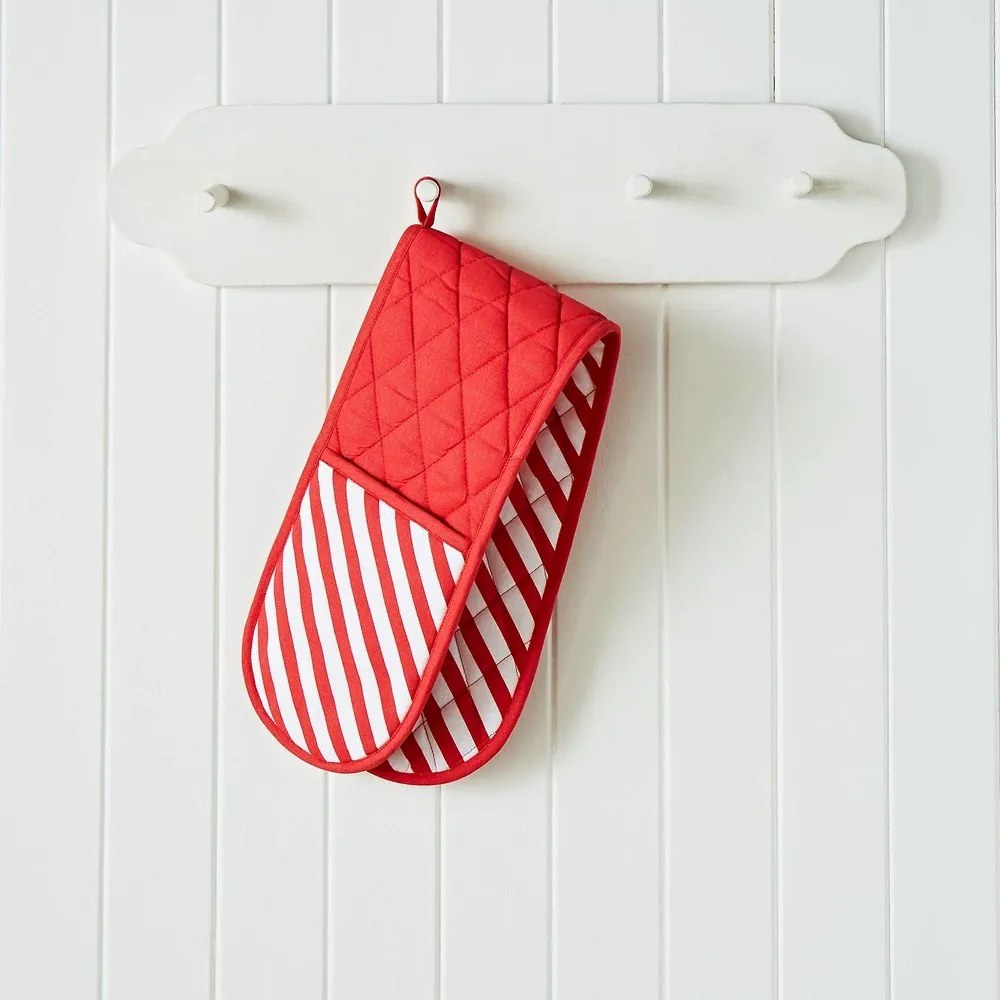 Bawełniana podwójna rękawica kuchenna Candy Cane – Catherine Lansfield