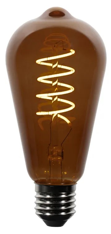 Zestaw 5 ściemnialnych żarówek LED E27 ST64 brązowe 4W 100 lm 1800K