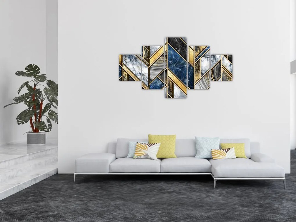 Obraz abstrakcji artystycznej (125x70 cm)