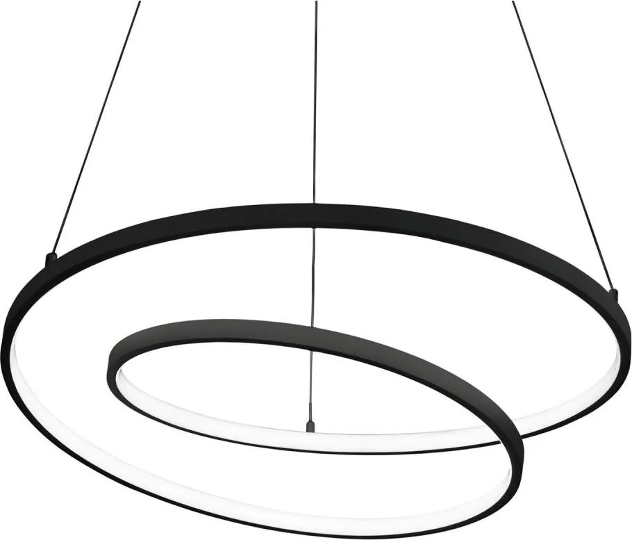 Ideal Lux - Żyrandol LED ściemnialny na lince OZ LED/55W/230V śr. 80 cm CRI 90 czarny