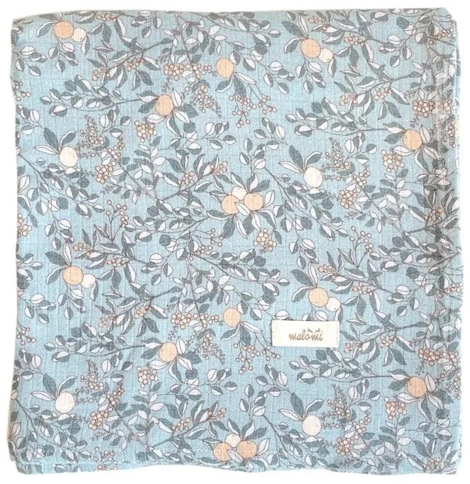 Niebieski koc dziecięcy 120x120 cm Apricot – Malomi Kids