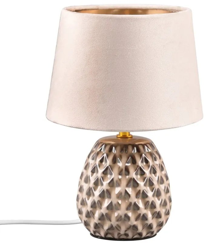 Beżowa lampa stołowa (wys. 27 cm) Ariana – Trio