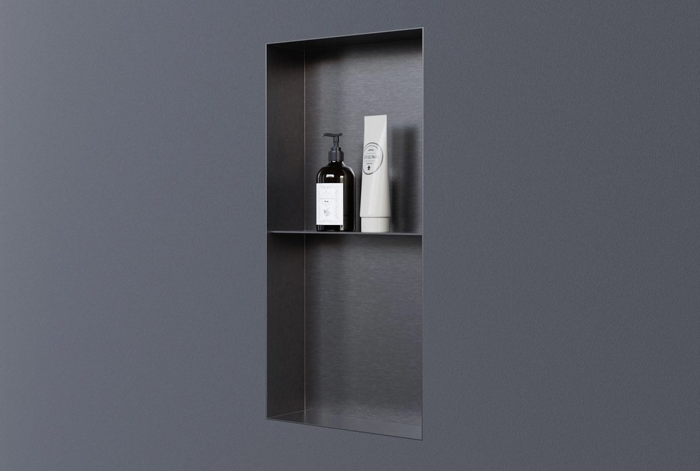 Półka wnękowa ścienna ze stali nierdzewnej NT306010X