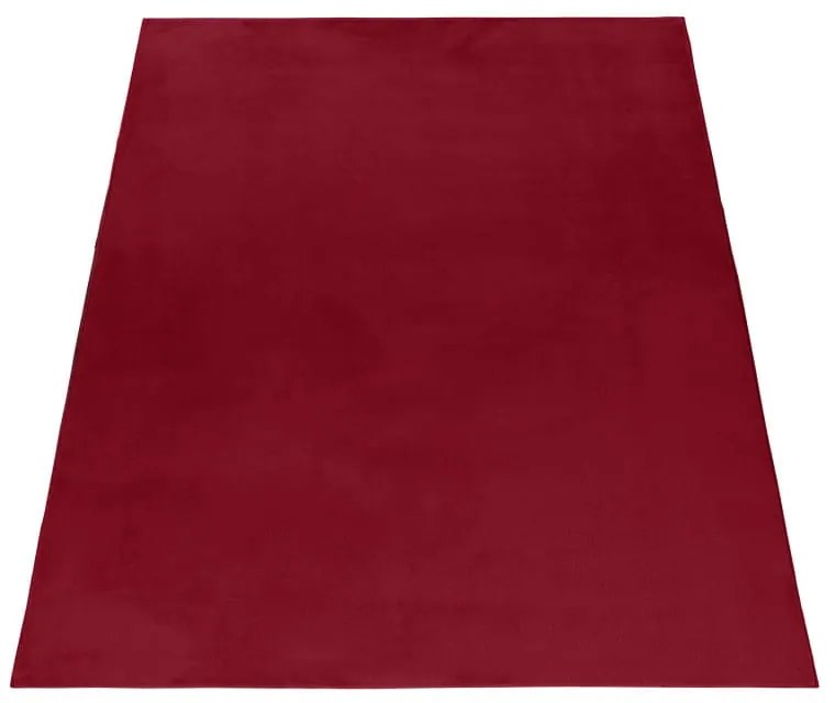 Dywan pluszowy Pouffy czerwony 120 cm x 170 cm