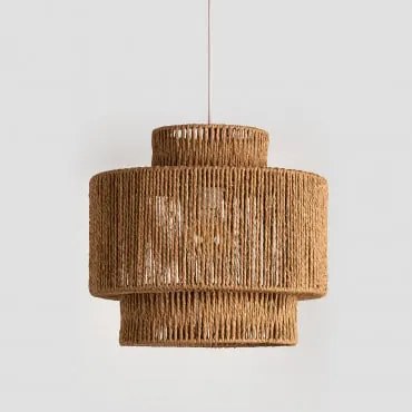 Lampa Sufitowa Wisząca Z Plecionego Papieru Kena Miel - Sklum