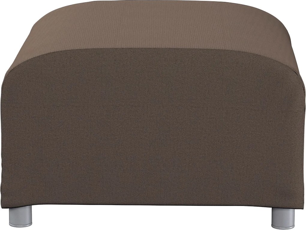 Pokrowiec na podnóżek Klippan kolor brązowy tkanina strukturalna