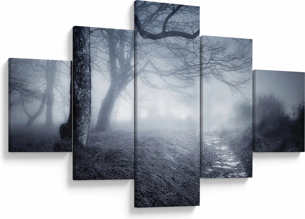 Obraz- Droga we mgle (125x70 cm)