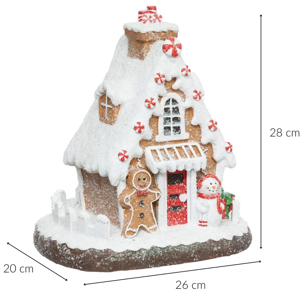 Figurka domek z piernika, 28 cm