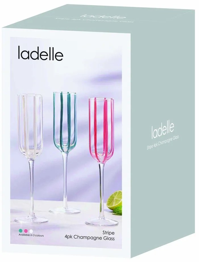 Kieliszki do szampana zestaw 4 szt. 180 ml Stripe – Ladelle