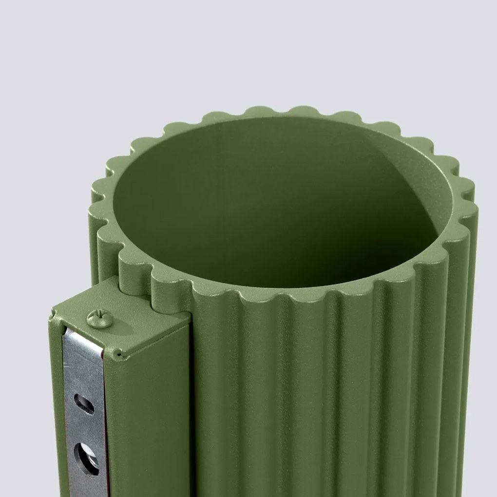 Kinkiet AURA zielony oliwkowy G9 ryflowany SOLLUX  LIGHTING