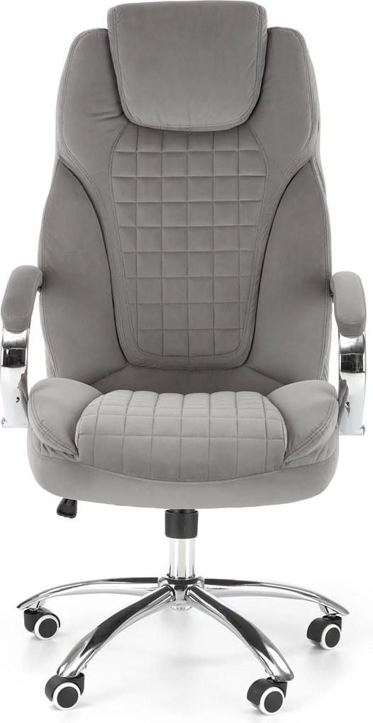 Fotel gabinetowy King 2 z tkaniny velvetowej