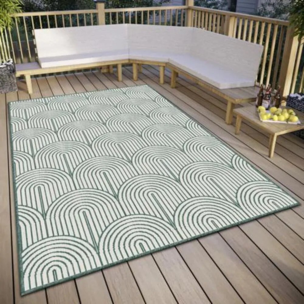 Zielony dywan odpowiedni na zewnątrz 200x290 cm Pangli Green – Hanse Home