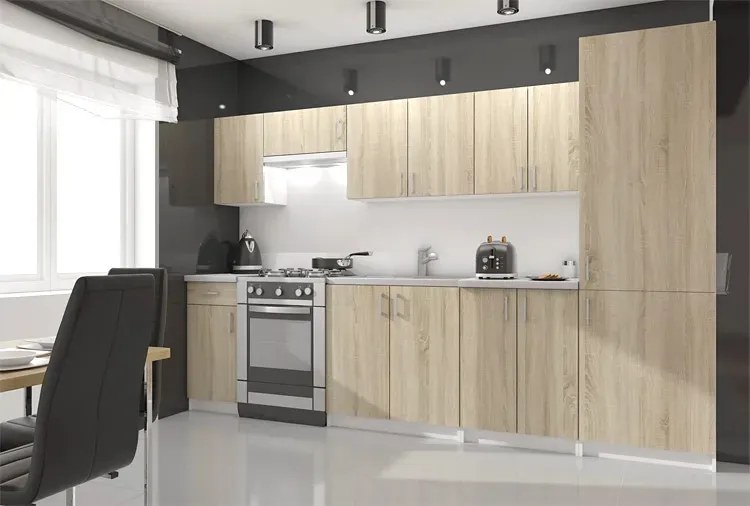 Wysoka szafka kuchenna dąb sonoma H6-T91