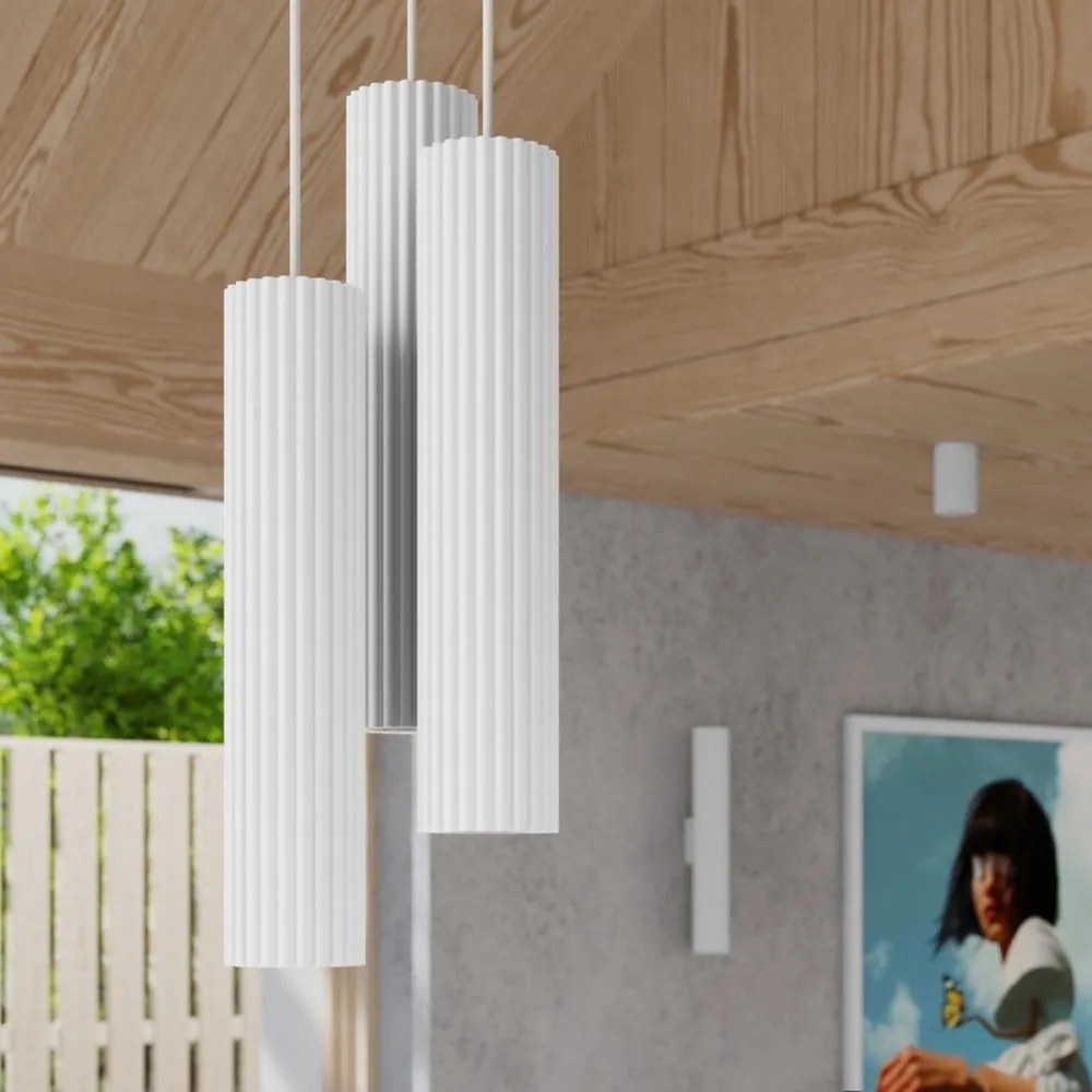 Biała lampa wisząca ø 19,5 cm Gleam – Nice Lamps