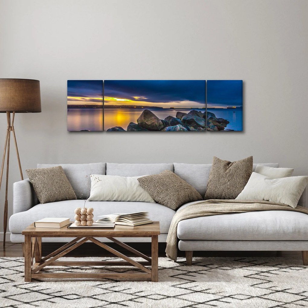 Obraz - Chmury nad wodą (170x50 cm)