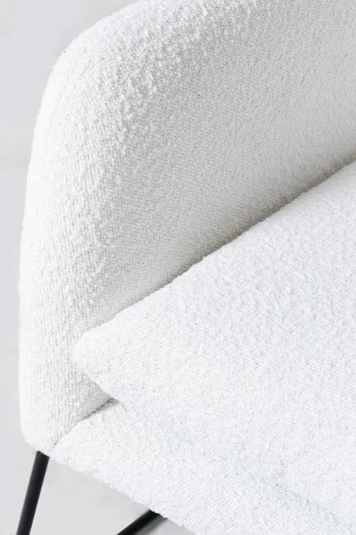Biały designerski fotel MILAN