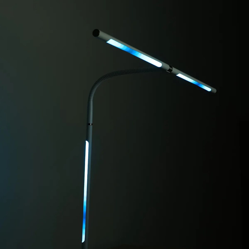 Lampa LED na biurko NOX z efektami RGBW, zacisk, pilot zdalnego sterowania