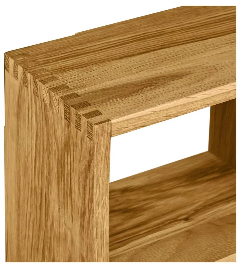 Wielopoziomowa półka z litego drewna dębowego w naturalnym kolorze 15 cm Townsville – House Nordic