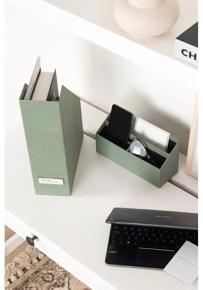 Kartonowe organizery zestaw 4 szt. Hugo Canvas Paper Laminate – Bigso
