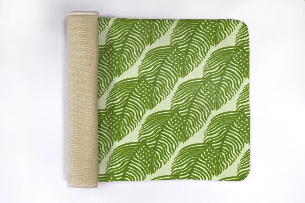 Dywanik łazienkowy antypoślizgowy Dywanik łazienkowy antypoślizgowy Liście