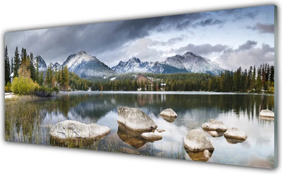 Szkło nad Blatem Panorama Alpejskiej Sielanki